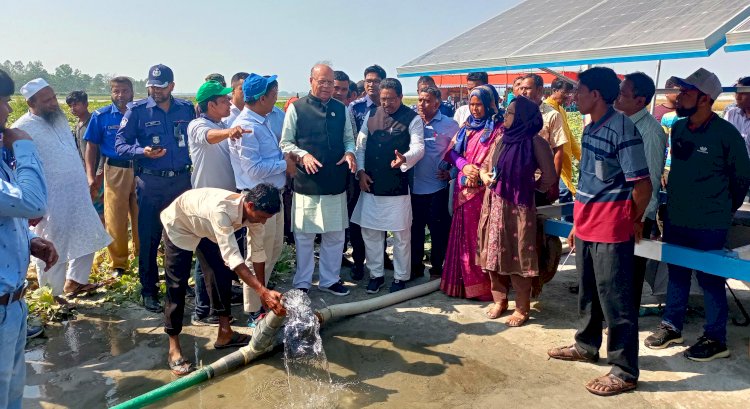 চরে  হিমাগার নির্মাণের প্রতিশ্রুতি এলজিআরডি প্রতিমন্ত্রীর